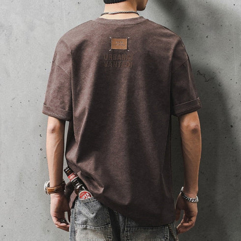 フロントバックプリント半袖Tシャツ P2069