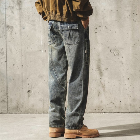 ヴィンテージウォッシュデニムパンツ P1991