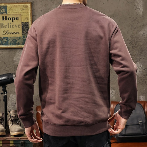 Round Neck Long Sleeve Sweatshirt P1108