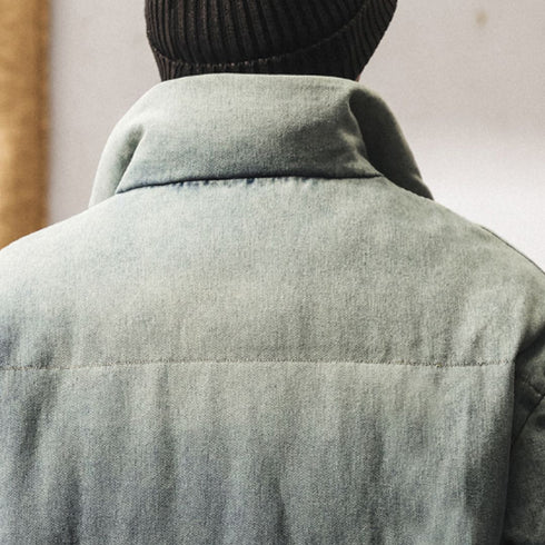 Washed Color Short Down Jacket P1866