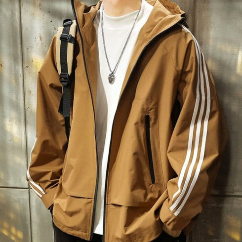 【BLUE LABEL】Hooded Rushing Loose Sports Jacket P0404