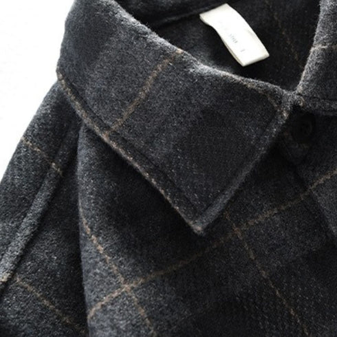 Casual Check Layered Shirt P1673