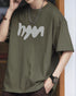 【OUTLET/即納】アブストラクトロゴワイドシルエット半袖Tシャツ P1371