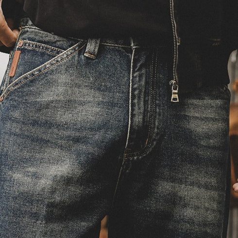 Vintage Wash Denim Pants P1737