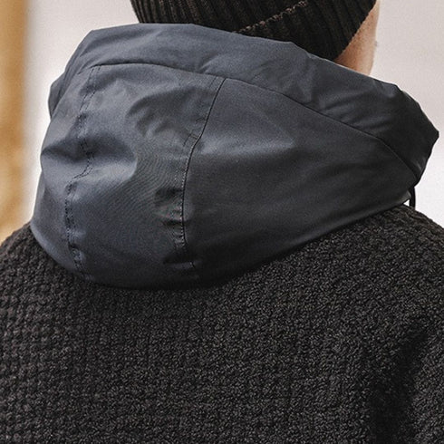 Two-Tone Design Hood Jacket P1873