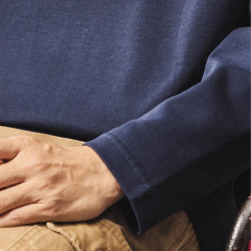 Minimal Logo Crew Neck Long Sleeve T-shirt P1682