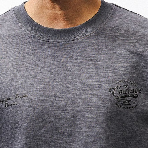 Monotone Logo Point Long T-shirt P1623