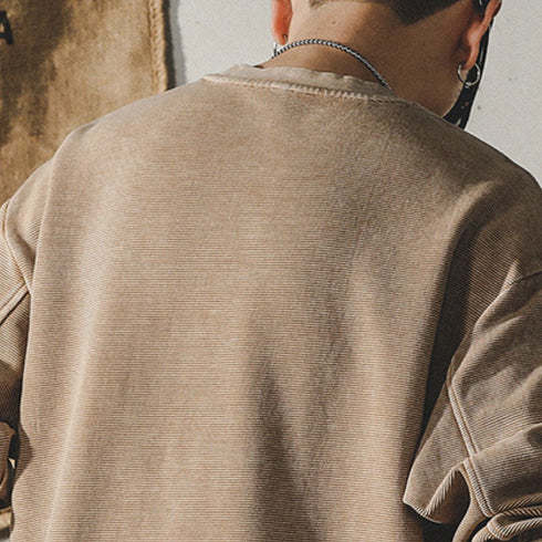 Natural Taste Wide Pocket Long Sleeve T-Shirt P1753