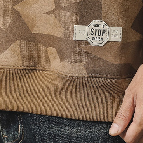 Camouflage Pattern Loose Fit Sweatshirt P1713