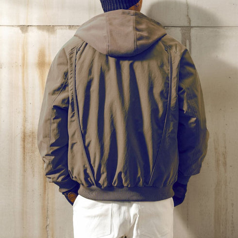 Military Touch Hooded Down Jacket P1897