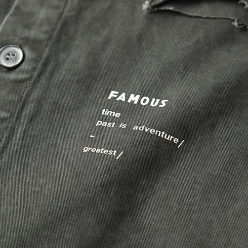 Military Taste Oversized Work Shirt P1728