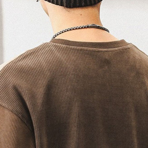 Combination Line Logo Print Sweatshirt P1603