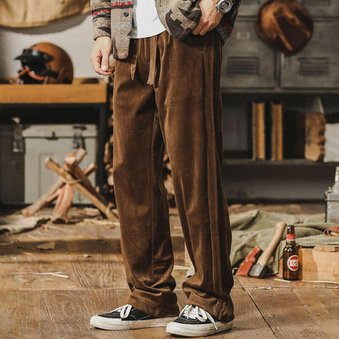 Heavy Chenille Casual Pants Men's P0664