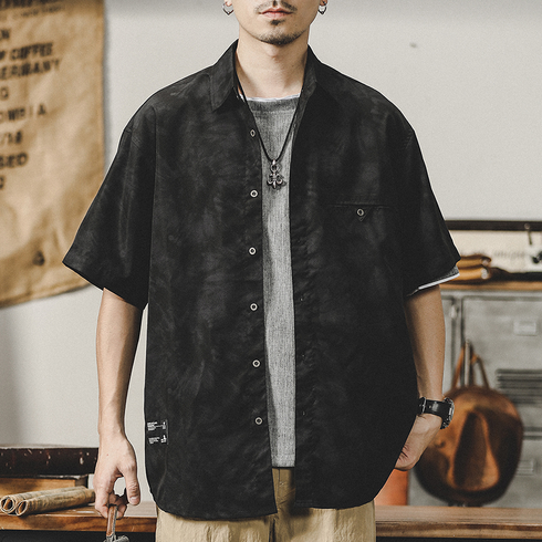 【OUTLET/即納】シャドートーンワイド半袖シャツ P0987