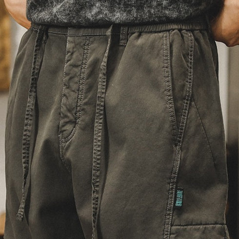 Work Utility Cuffed Cargo Pants P1715