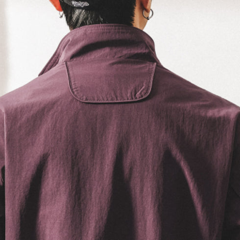 Minimal Design Stand Collar Jacket P1854