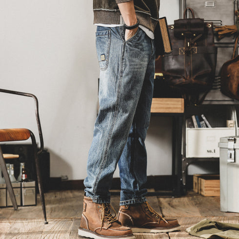 Retro Loose Straight Pants P0803