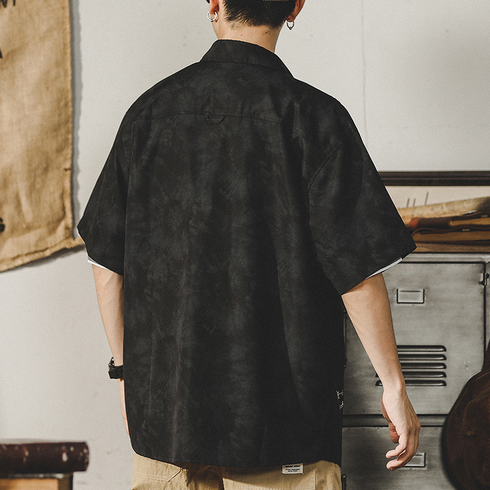 【OUTLET/即納】シャドートーンワイド半袖シャツ P0987
