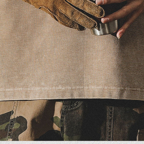 Natural Taste Wide Pocket Long Sleeve T-Shirt P1753