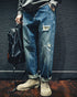 【BLUE LABEL】Ripped Straight Jeans P0019