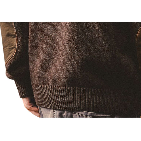 Elbow Patch Turtleneck Knit P1907