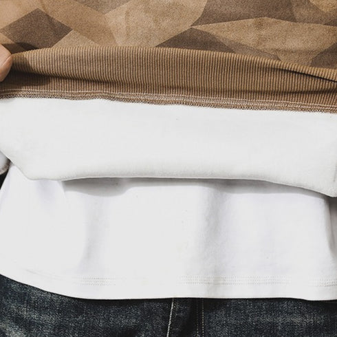 Camouflage Pattern Loose Fit Sweatshirt P1713