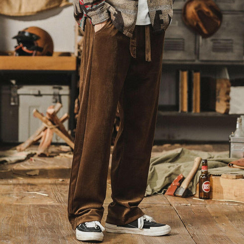 Heavy Chenille Casual Pants Men's P0664