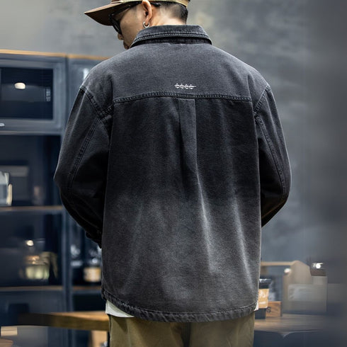 Embroidered Casual Denim Shirt P1134