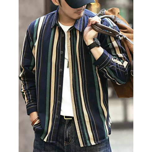 Vertical Striped Shirt P1110