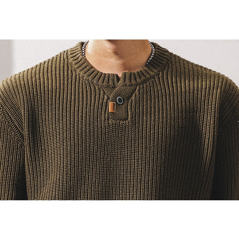 Classic Rib Knit Sweater P1901