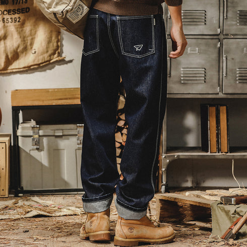 Heavy Stitch Work Jeans P0798