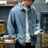 Long-sleeved Denim Shirt Men's P0762
