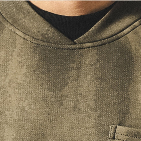 Relax Silhouette Pocket Crewneck Sweatshirt P1849