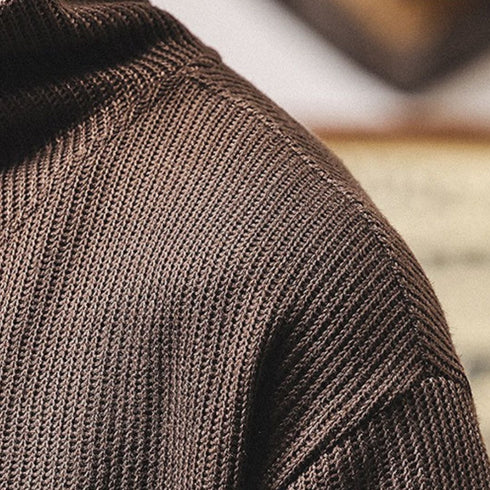 Waffle Touch Relax Long Sleeve Pullover P1858