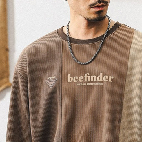 Combination Line Logo Print Sweatshirt P1603