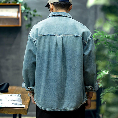 Long-sleeve Denim Shirt P0785