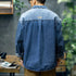 【OUTLET/即納】クラシックブルーデニムシャツ P0761