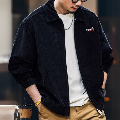 Casual Corduroy Lapel Jacket P1178