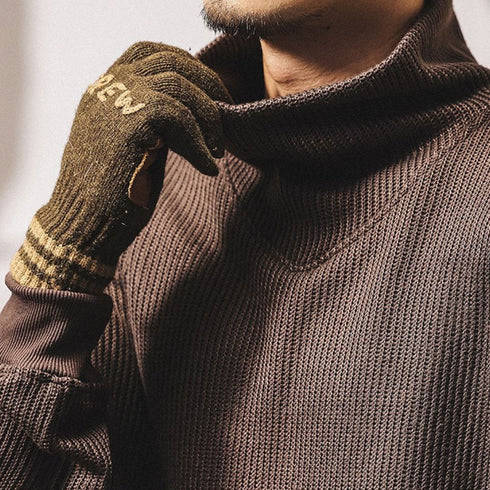 Waffle Touch Relax Long Sleeve Pullover P1858