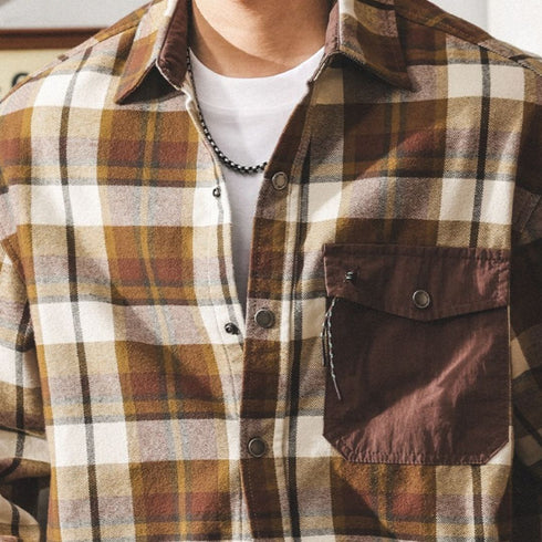 Retro Check Flannel Shirt P1861