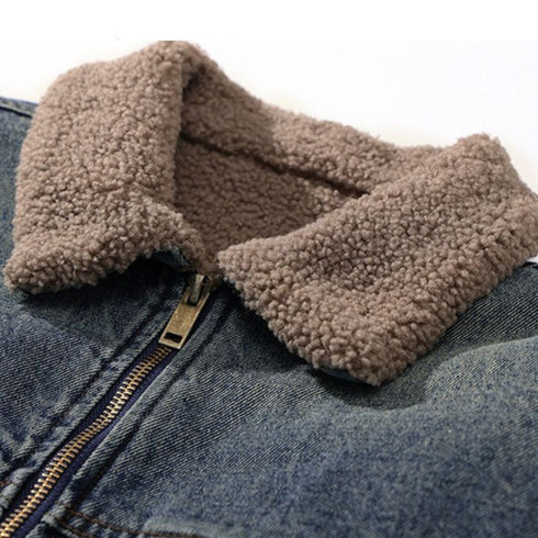 Boa Collar Vintage Jacket P1884