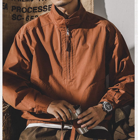 Half Zip Retro Jacket P0316