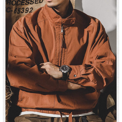 Half Zip Retro Jacket P0316