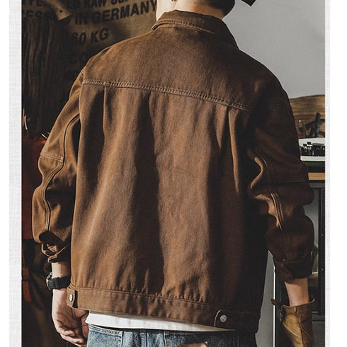 【OUTLET/即納】Casual Colored Denim Jacket P0314