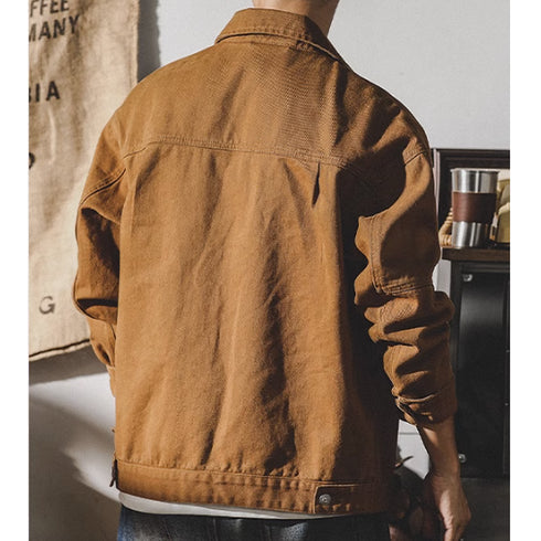 【OUTLET/即納】Casual Colored Denim Jacket P0314