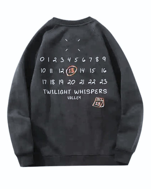 Design Niche Round Neck Sweatshirt P1107