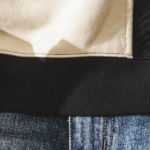 Color Block Panel Crew Sweatshirt P1823