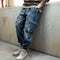Vintage Wash Cargo Jeans P0411