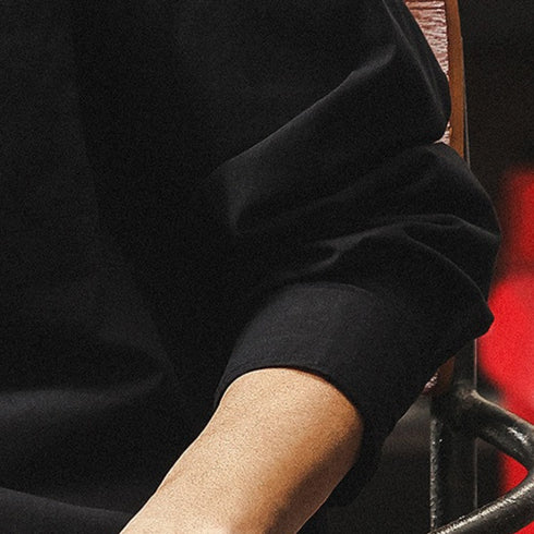 Natural Band Collar Basic Shirt P1822