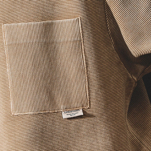 Natural Taste Wide Pocket Long Sleeve T-Shirt P1753